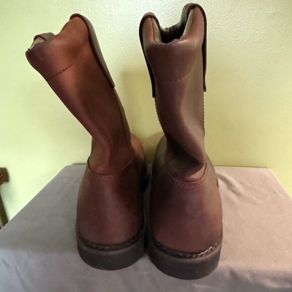 BRAHMA Hutch II Leather Western Work Boots Mens Size 13W 5593743 Steel Toe - Picture 8 of 14